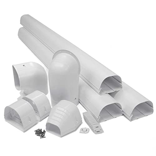 RectorSeal Fortress Lineset Ducting 84105 Lineset Covers, Easy Installation, HVAC, 4.5″ 12′
